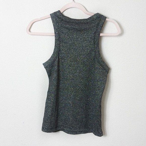 NWT MNG Mango Metallic ribbed top size Medium - Picture 5 of 11